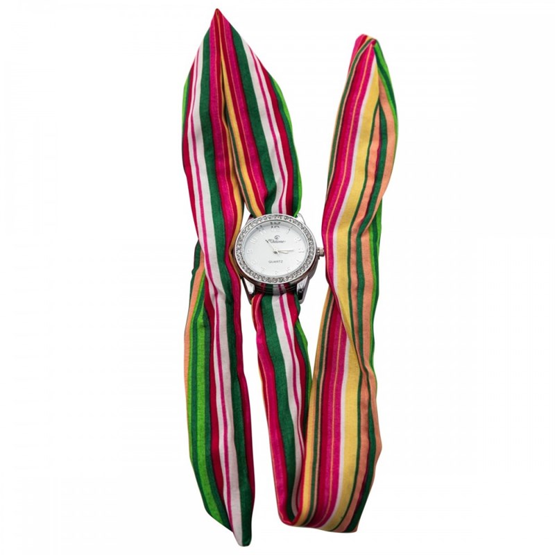 Montre Femme CHTIME bracelet Tissu Rose