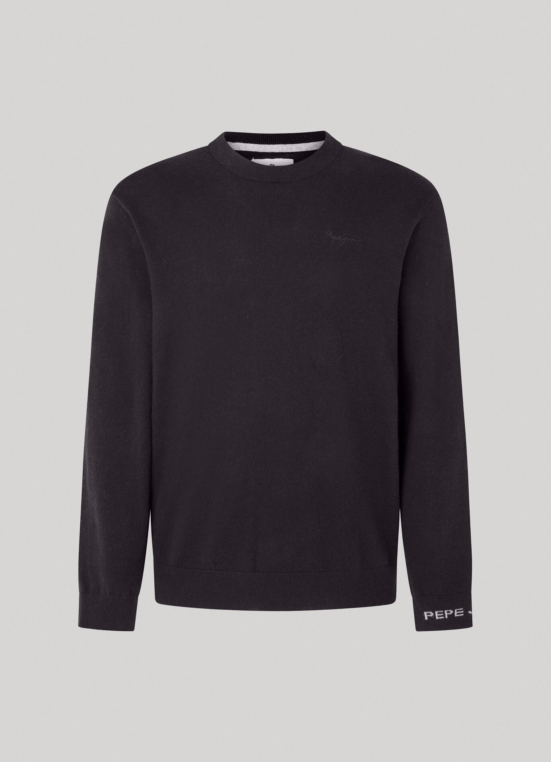 CAMISETA DE GOLA REDONDA - preta lavada