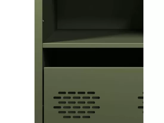Buffet vert olive 35x39x103,5 cm acier