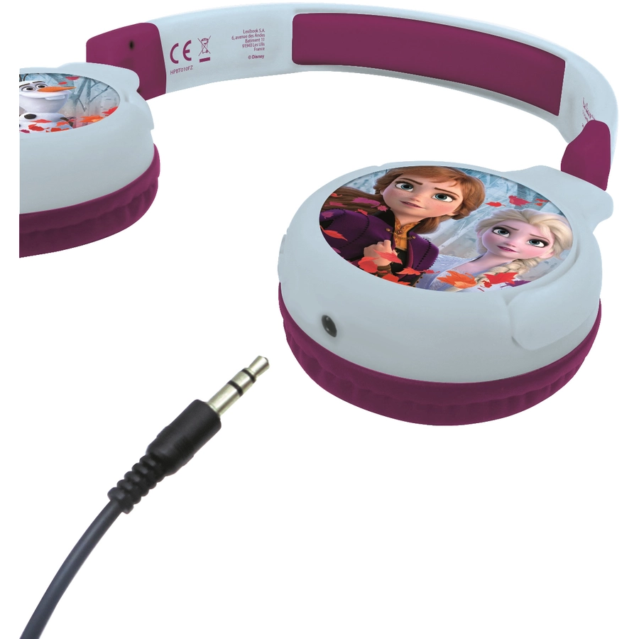 LEXIBOOK  Die Eiskönigin 2-in-1-Bluetooth-Kopfhörer für Kinder mit integriertem Mikrofon