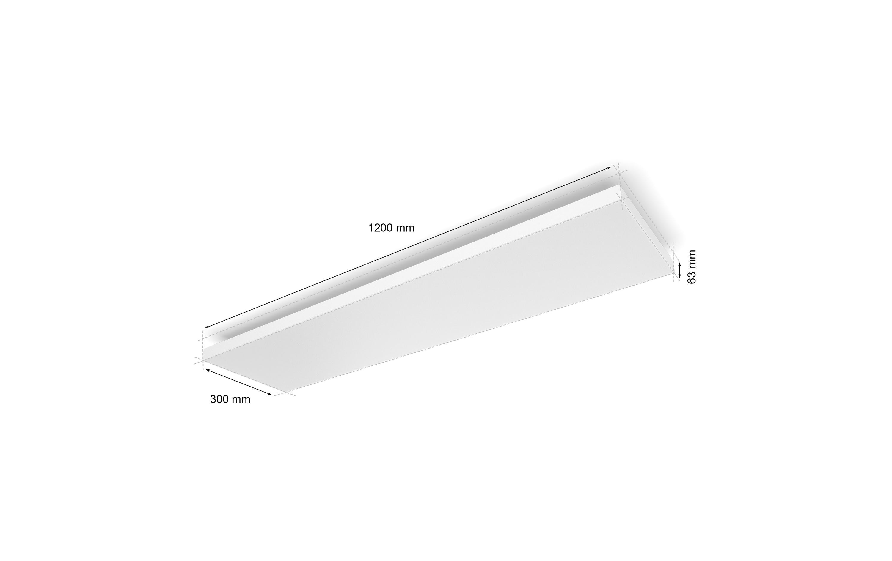 Deckenleuchte White & Color Ambiance Datura 1200 x 300 mm<br>Smartes Deckenpaneel mit Hintergrundbeleuchtung