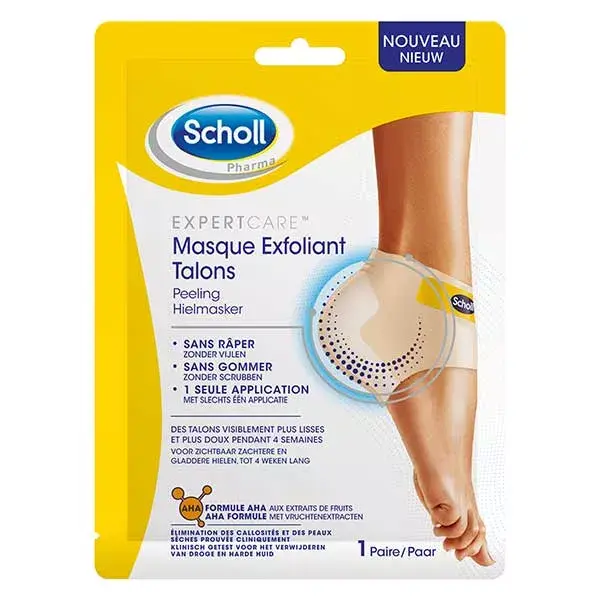 Máscara Esfoliante para Pés e Calcanhares Scholl (1 par)