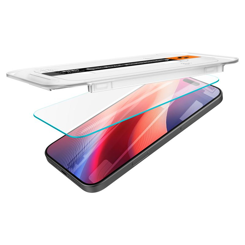 (2er Set) iPhone 16 Pro Max Glas Tr EZ Fit Panzer Glas Case Friendly mit Rahmen   Montagerahmen (AGL07907)
