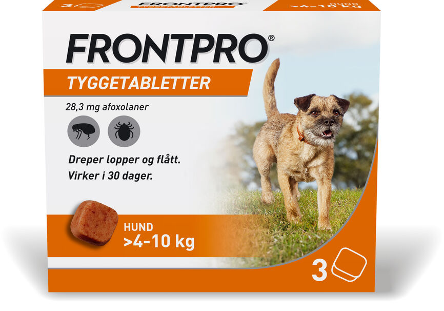 Frontpro vet tyggetablett  28,3mg til hund (4-10 kg)