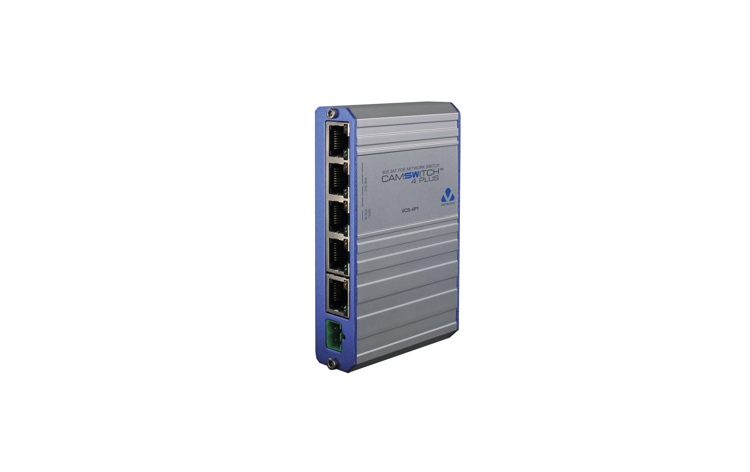 PoE++ Switch CAMSWITCH 4 Plus 4 Port<br>Kompakter, robuster, POE-betriebener 4-Port-POE-Netzwerk-Switch