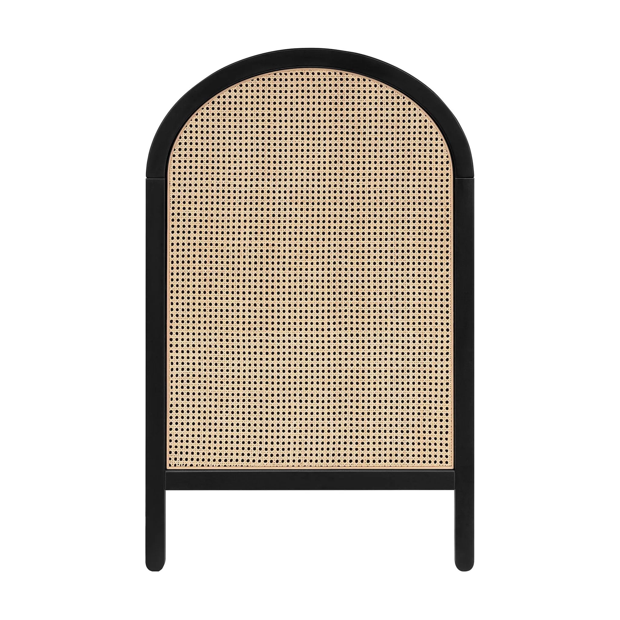 Babyletto Couchette Convertible 3 en 1 Bondi Cane avec Kit de Conversion Lit pour Tout-petit - Noir  Rotin