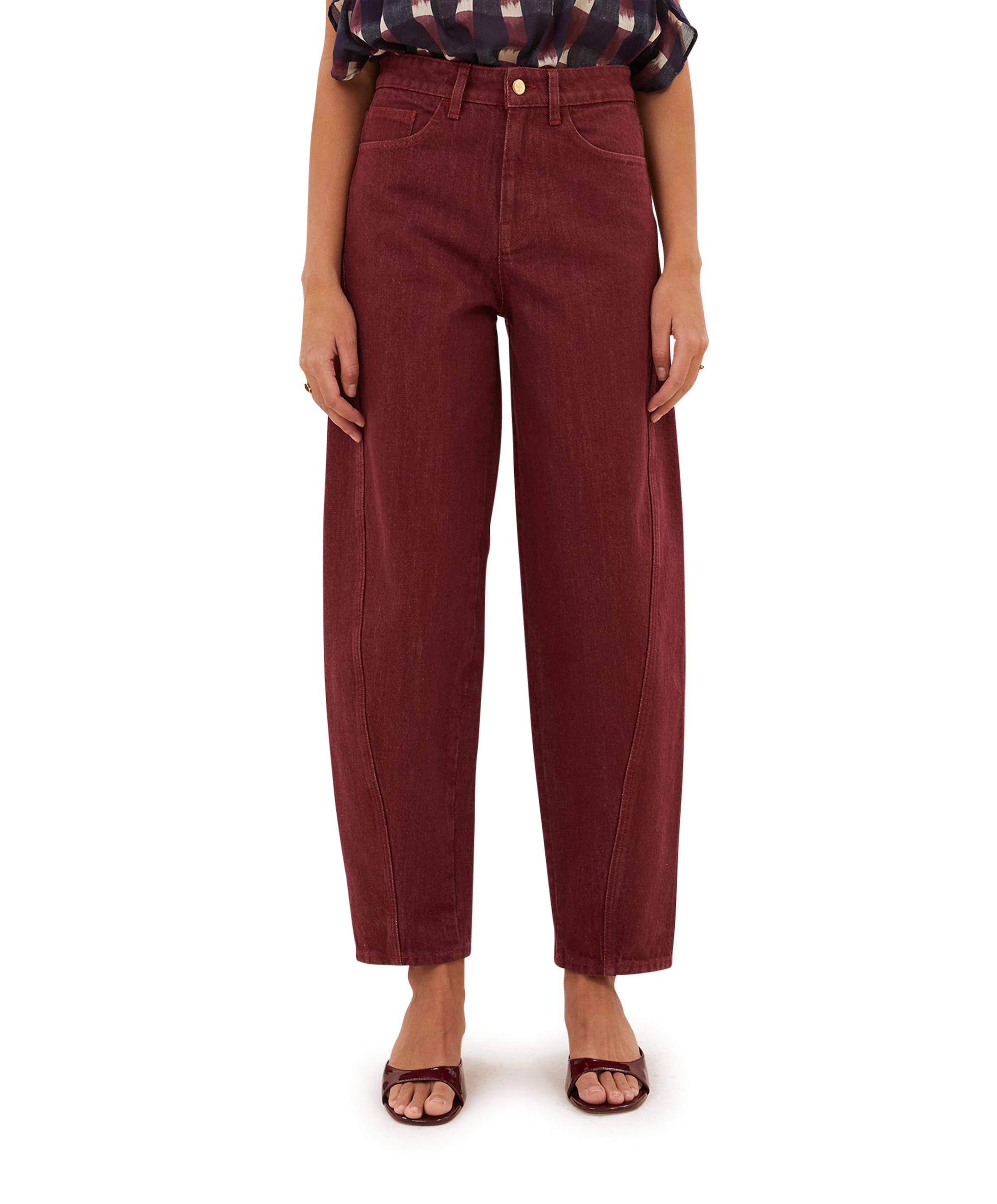 by-bar begum wine dames jeans bordeaux