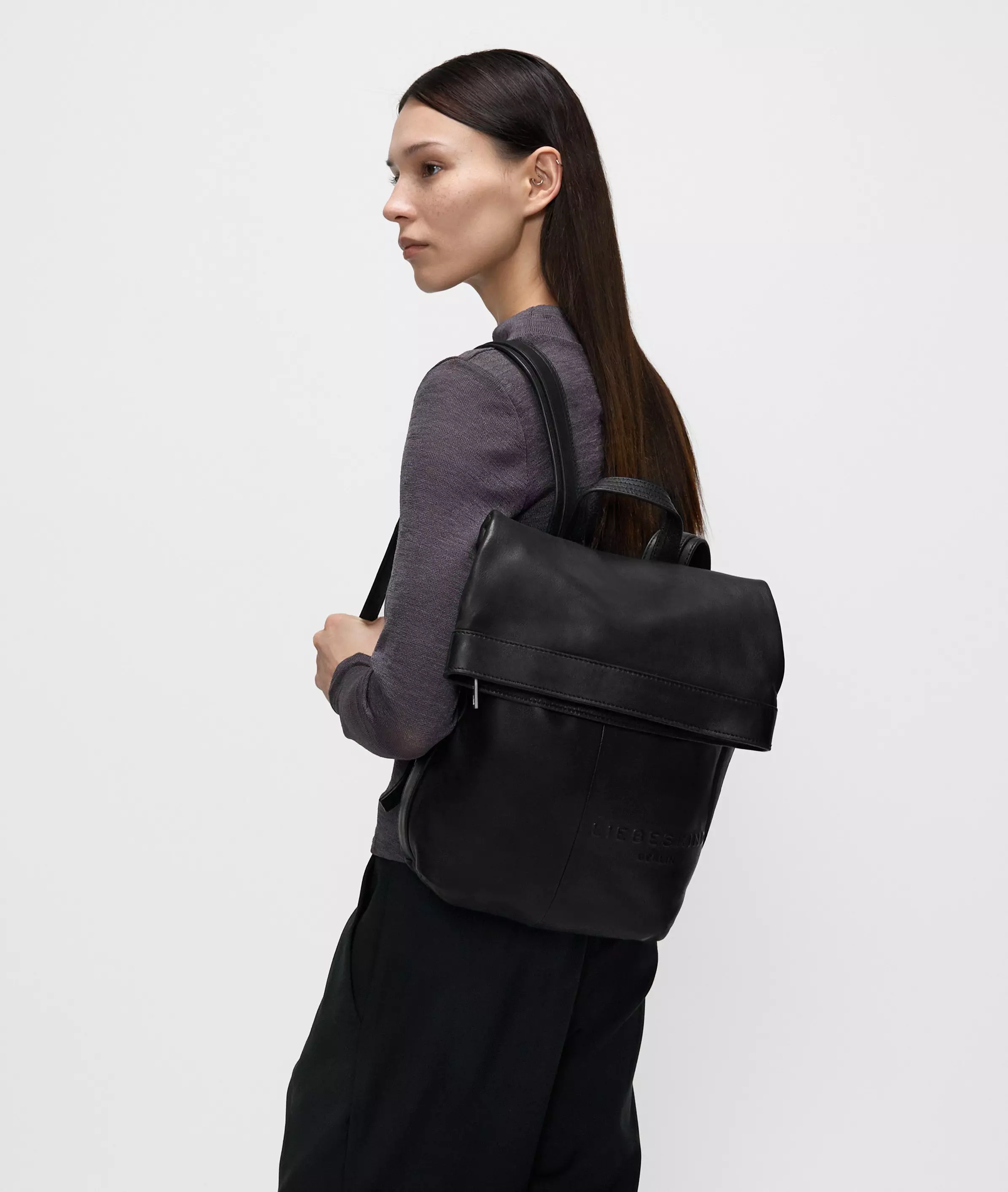 Elvira backpack M Roomy sheepskin backpack
