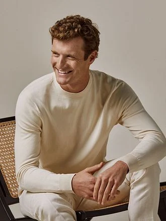 Profuomo Pullover Luxury Off White PP2J00008D-E kopen