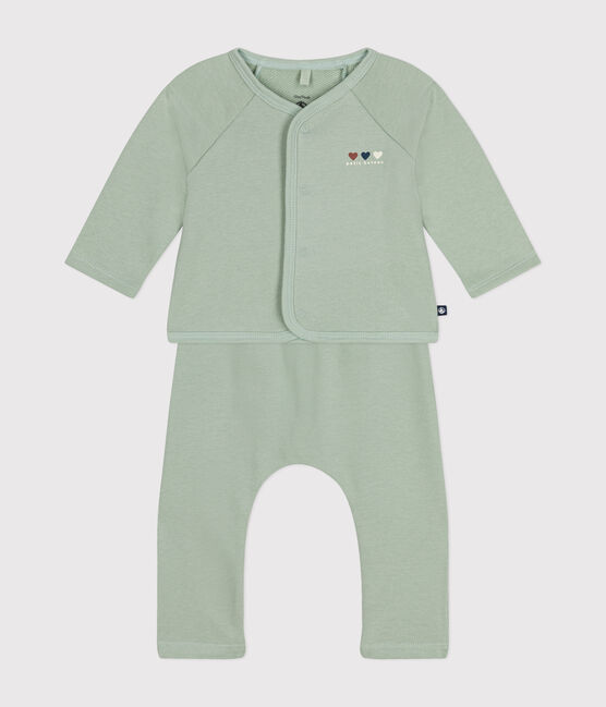 Ensemble 2 pièces en molleton bébé