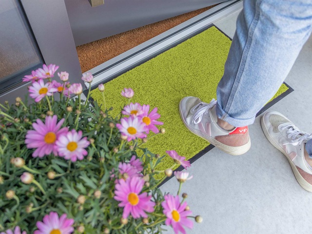 Primaflor-Ideen in Textil Fussmatte »CLEAN, Made in Belgium« rechteckig 8,5 mm Höhe Schmutzfangmatte, grosse Farbauswahl, waschbar