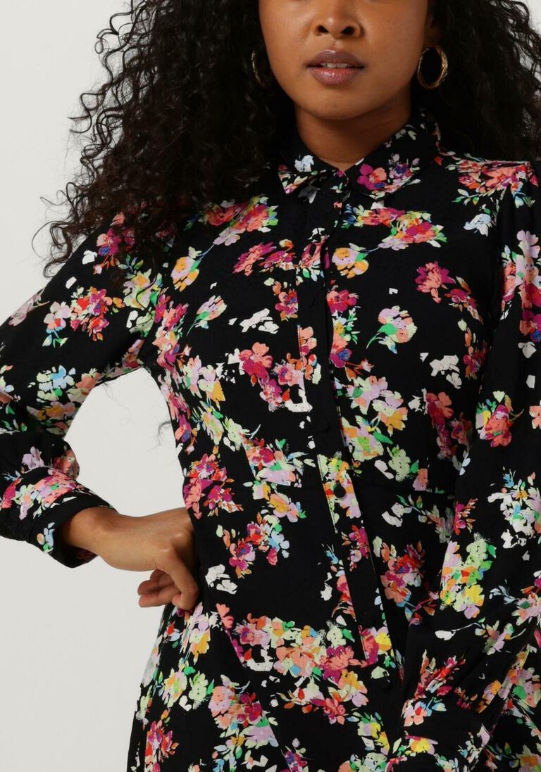 Y.A.S. zwarte y.a.s. midi jurk yasaloma ls midi shirt dress s