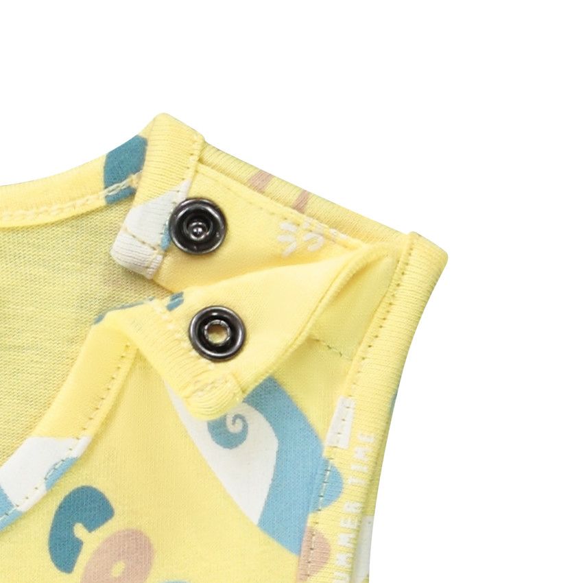 Débardeur en jersey imprimé fantaisie pour bébé garçon - Jaune