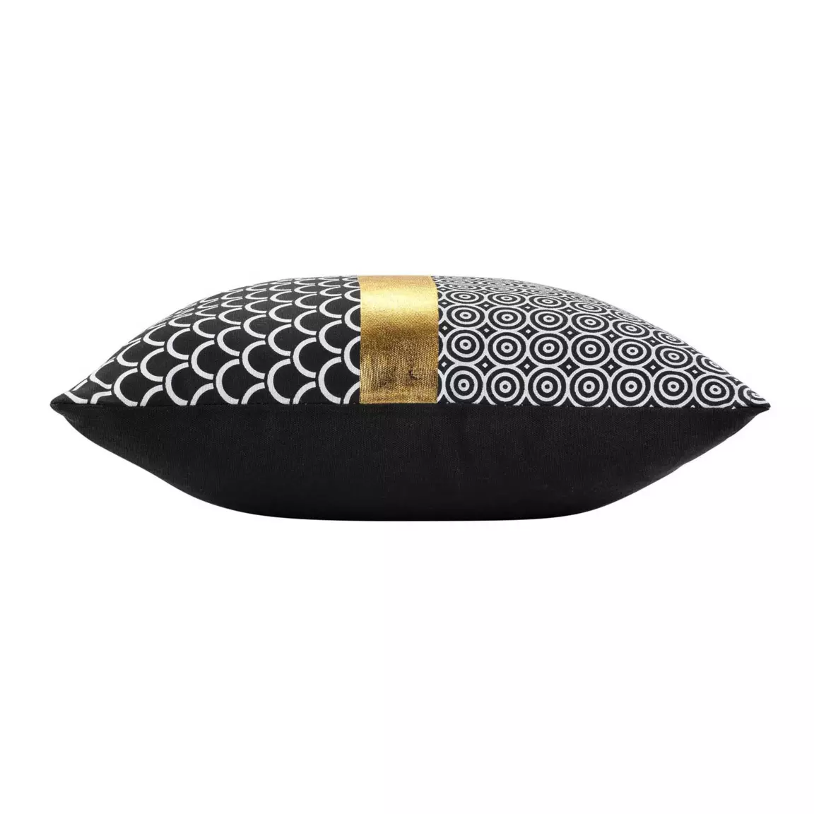 Housse de coussin carrée coton (40 x 40 cm) Blackor Noire