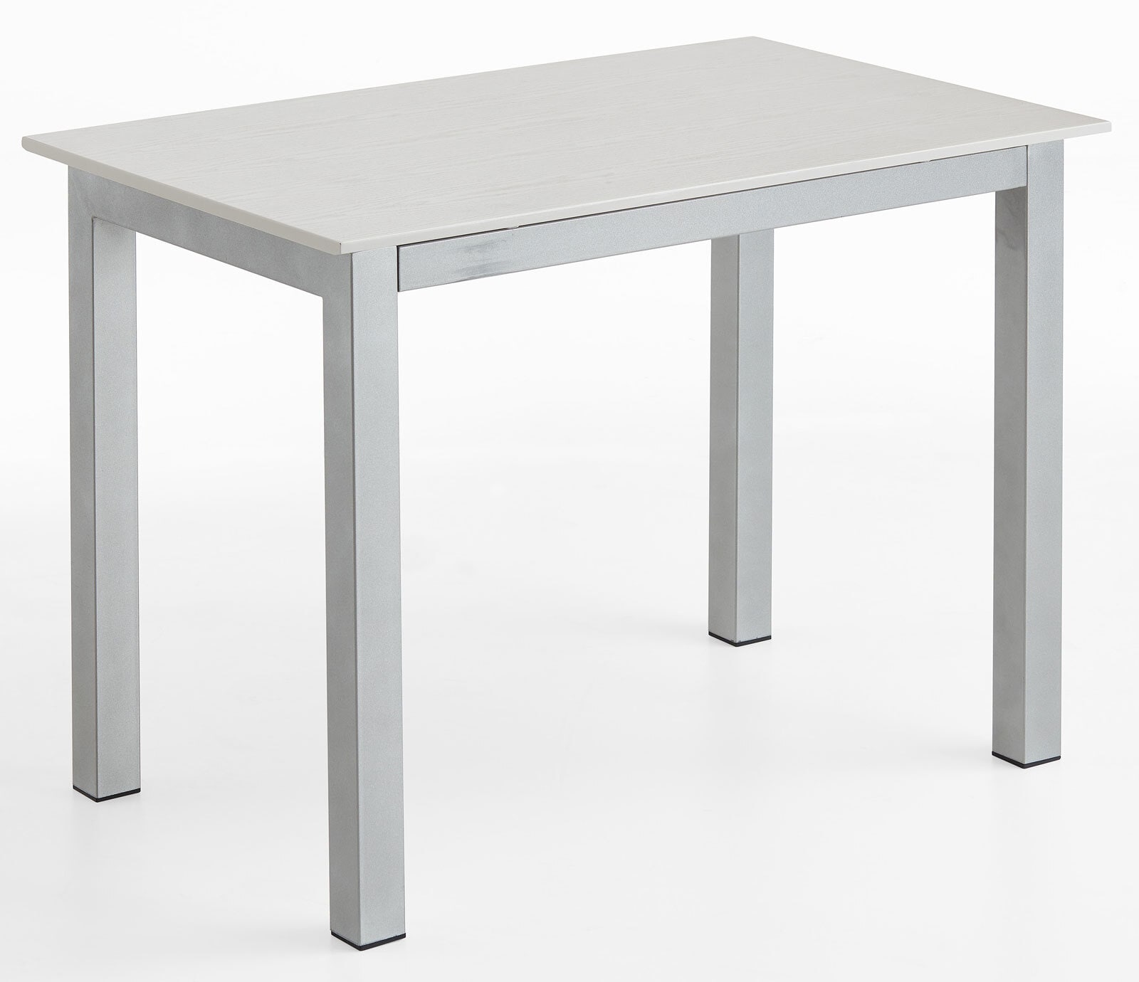 vito Esstisch 90 x 60 cm Holz grau/weiß
