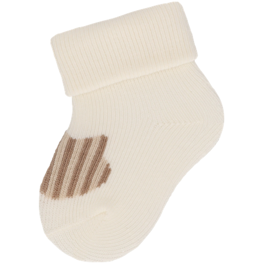 Sterntaler Erstlingssöckchen 3er-Pack Katze beige melange