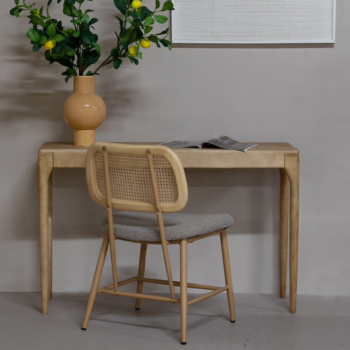 Giga Meubel - Sidetable Naturel Mangohout - 120x35x76cm - Kelsa