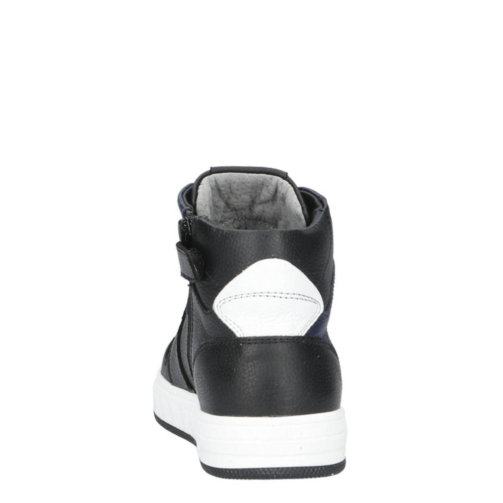 Red Code leren sneakers donkerblauw