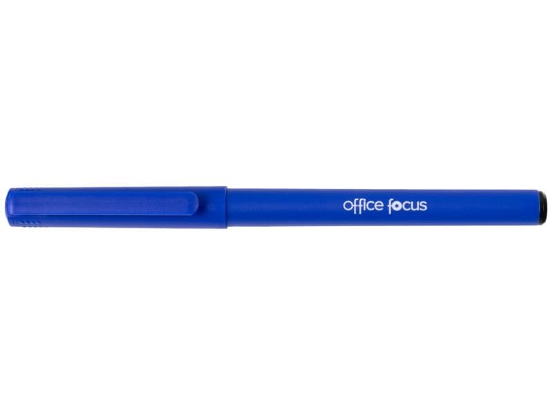 office focus Fineliner Office Focus Blau, 12 Stück Tintenfeinschreiber mit Strichstärke F