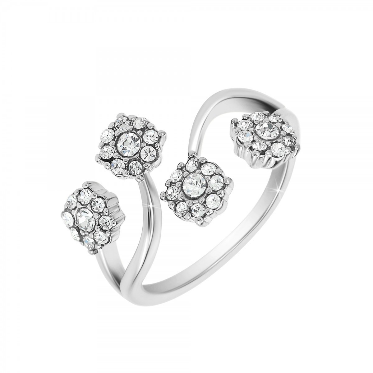Bague ajustable SC Crystal ornée de Zirconium