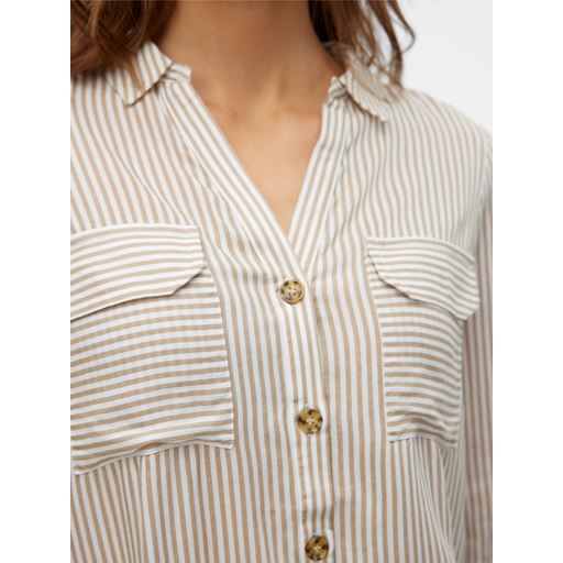 Vero Moda Bumpy Skjorte, Silver Mink, M