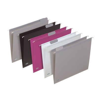 Fast - 5 Dossiers suspendus pour tiroirs - couleurs assorties - fond V