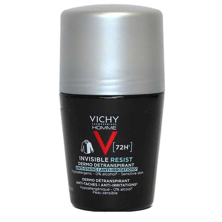 Homme Invisible Resist déodorant dermo-transpirant 72h roll-on 50ml