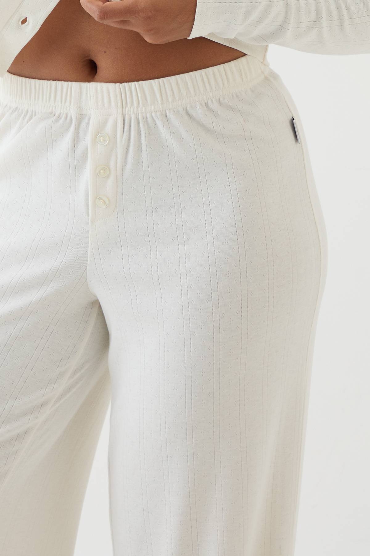 Pantalon Large En Maille Pointelle Dsgn Studio