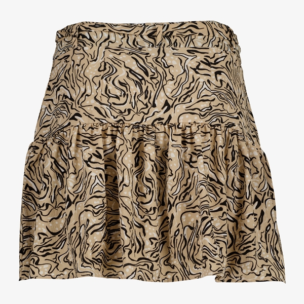 TwoDay dames skort met print beige