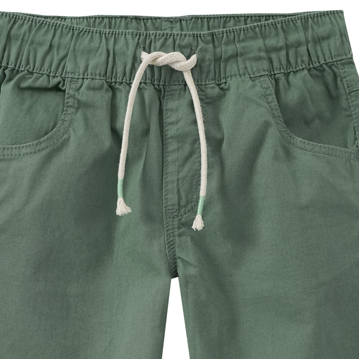 Famy Jungen Shorts mit Tunnelzug dunkelgrün