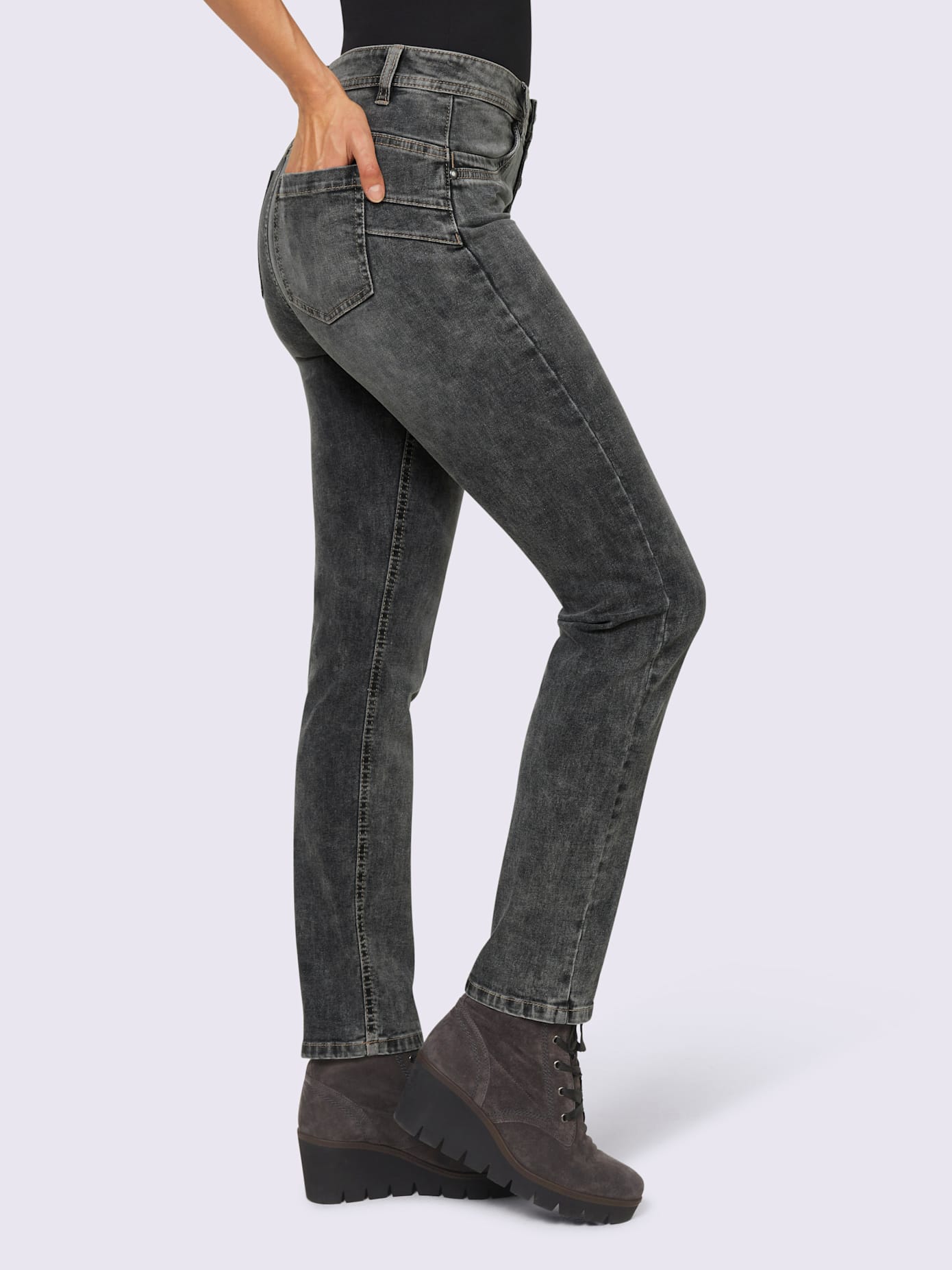 Jean push-up effet froissé tendance