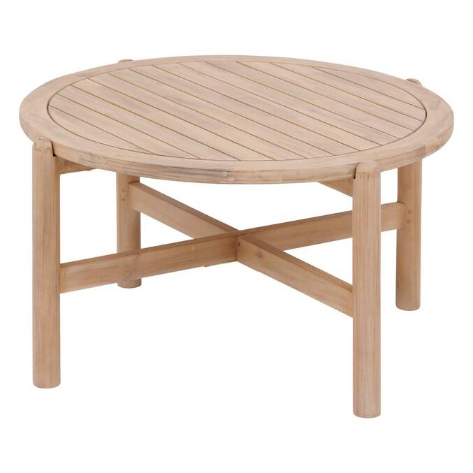 Table basse de jardin ronde DEONA Acacia