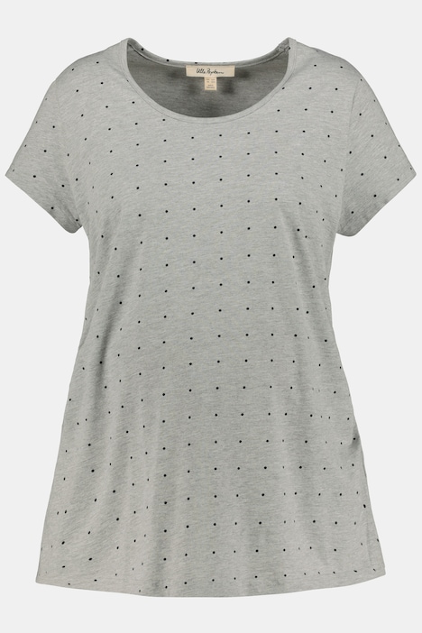 Bellieva-T-Shirts, 2er-Pack, Rundhals, Halbarm, seitl. Raffung, Biobaumwolle, GOTS