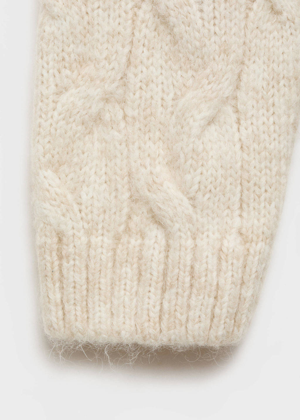 Mango Kids coltrui beige met kabels