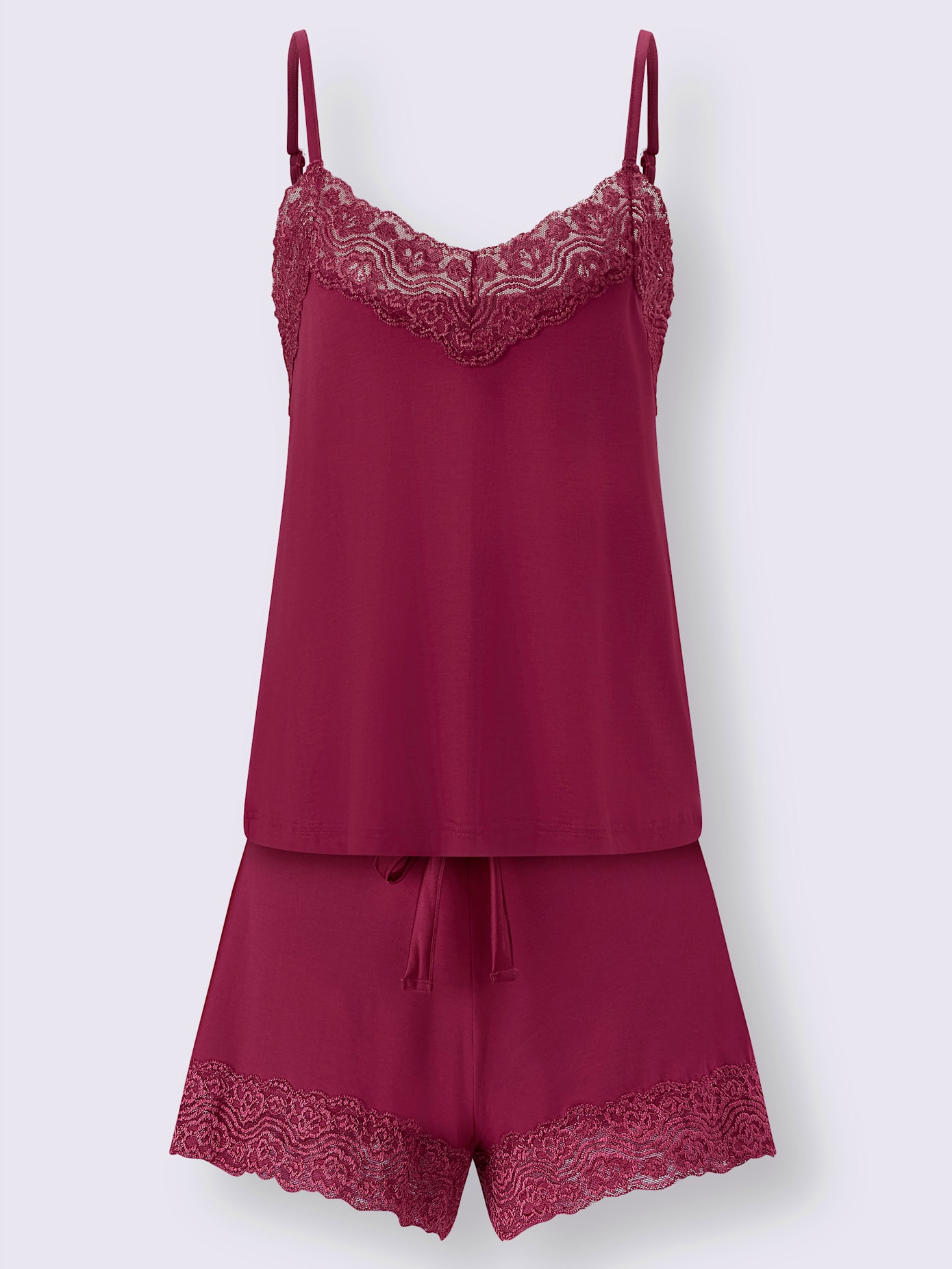 Pyjama court jersey fin