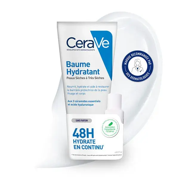 Bálsamo Hidratante Facial e Corporal CeraVe 177ml + Mini Creme de Limpeza Grátis