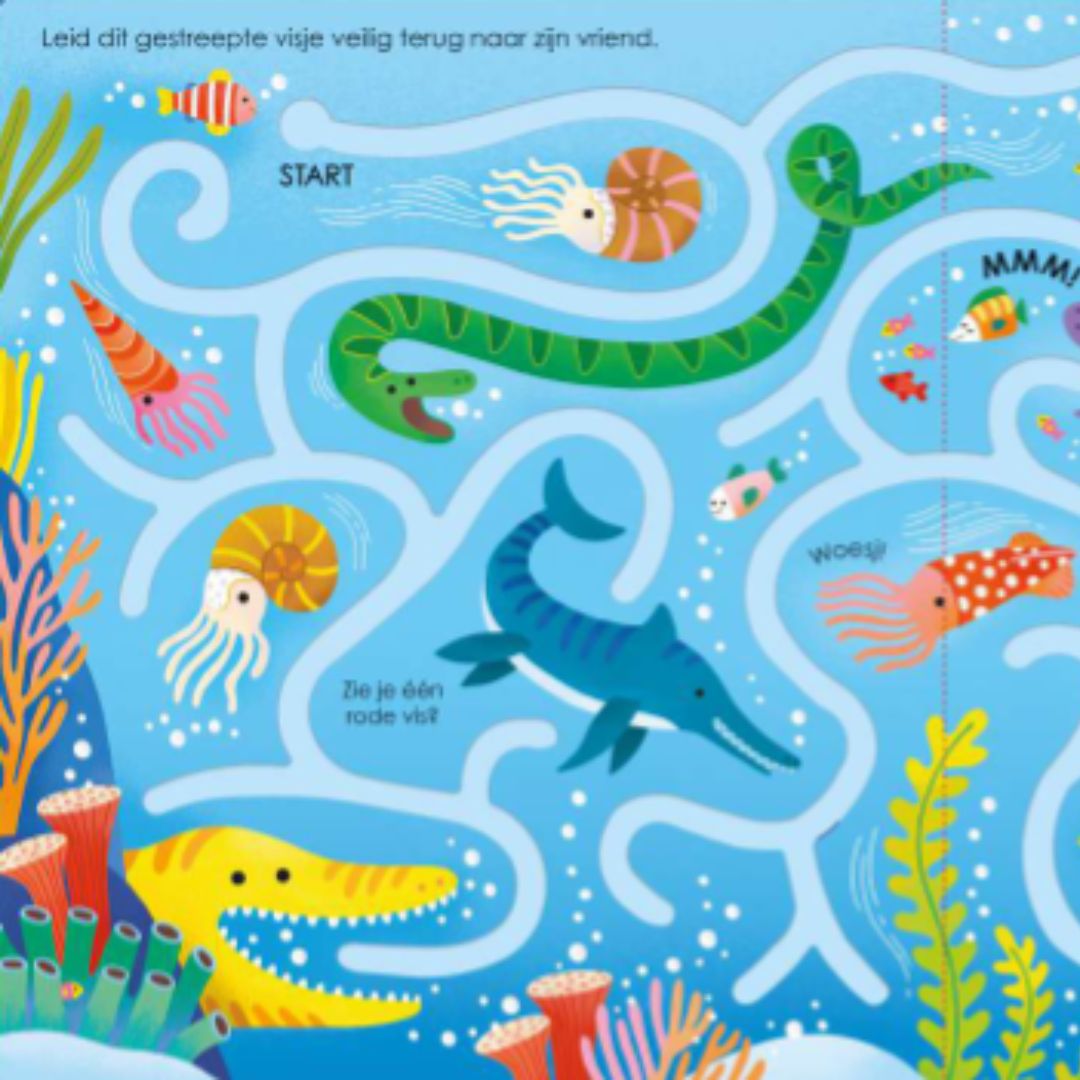 Uitgeverij usborne volg met je vinger dinosaurus