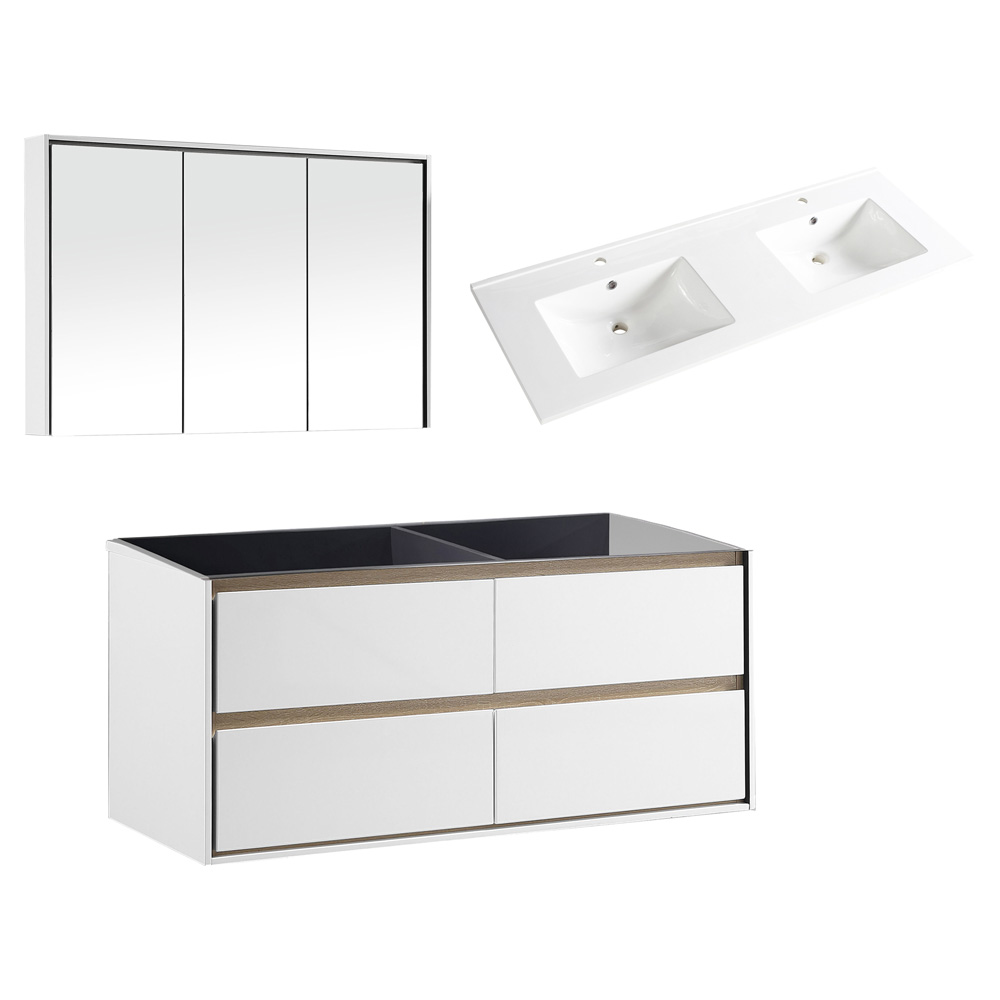 Differnz Providence badmeubelset 120cm wit