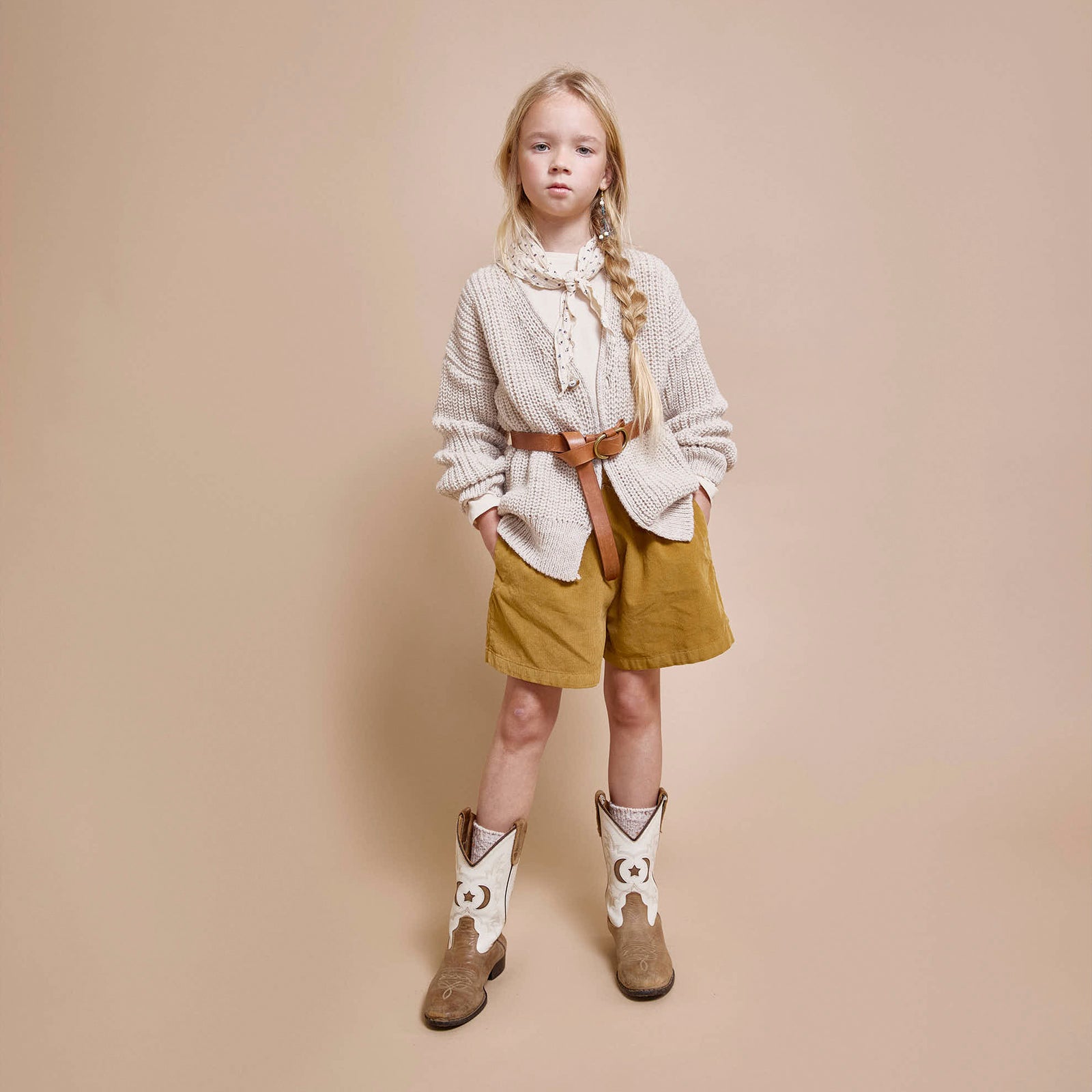 Shorts Soft Velour Ocre