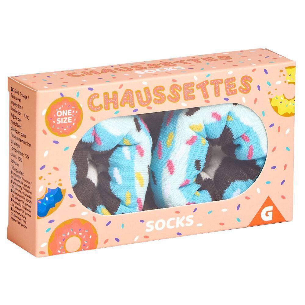 Chaussettes donut fun - Taille unique