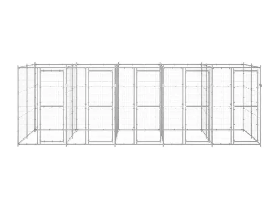 Chenil extérieur cage enclos 550 x 220 x 180 cm 02_0000405