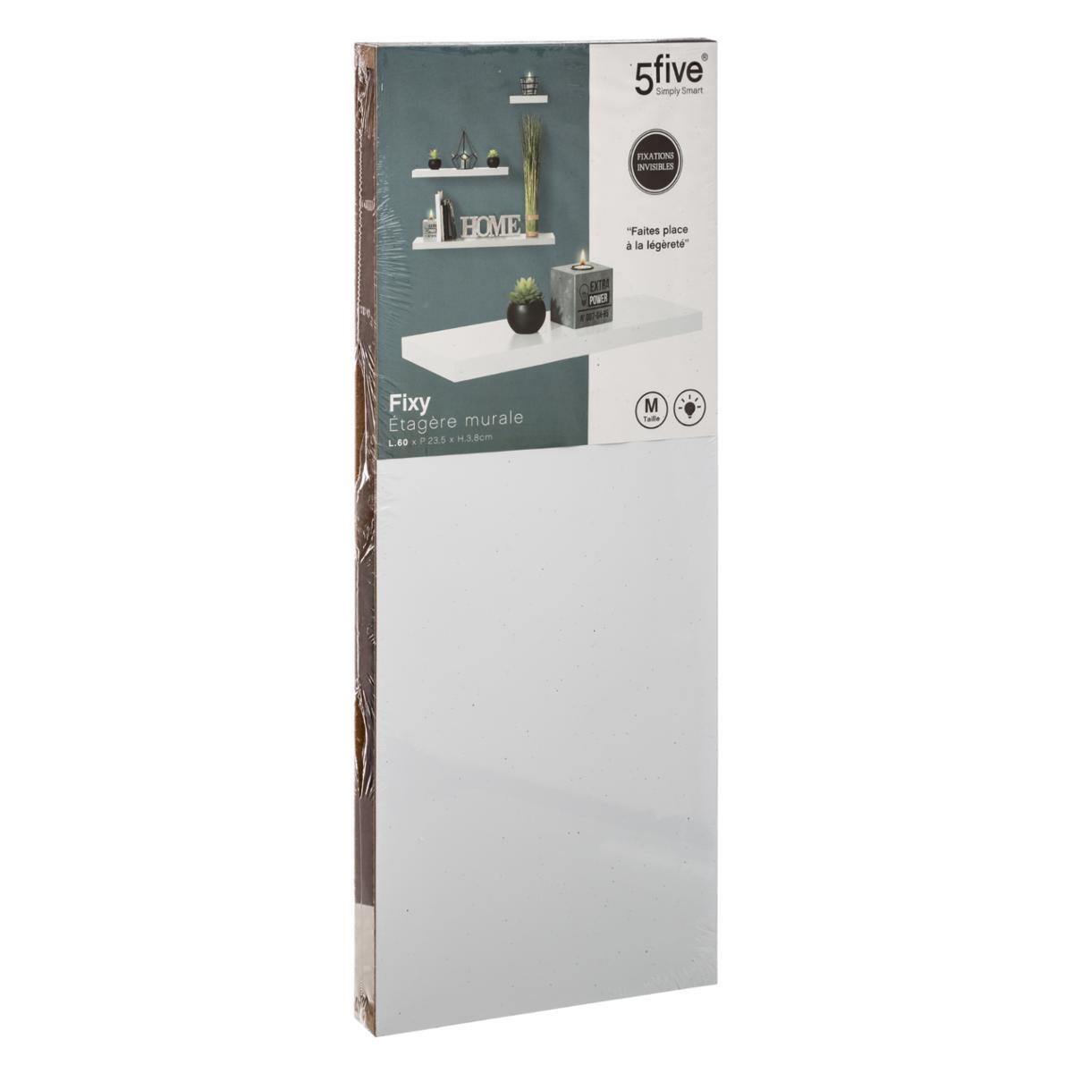 ETAGERE MURALE 60CM BLANC