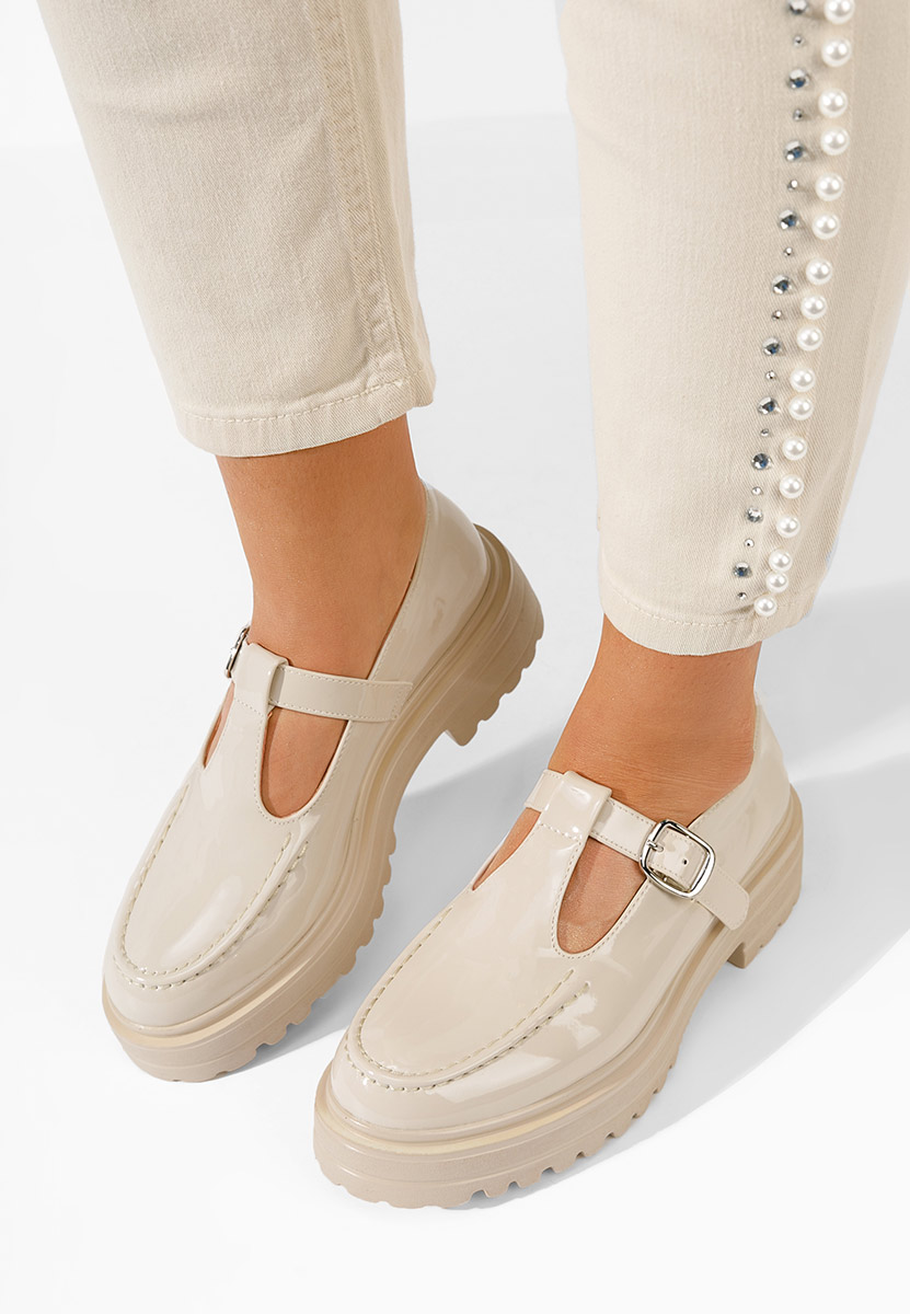 Chaussures casual femme beige Pandy