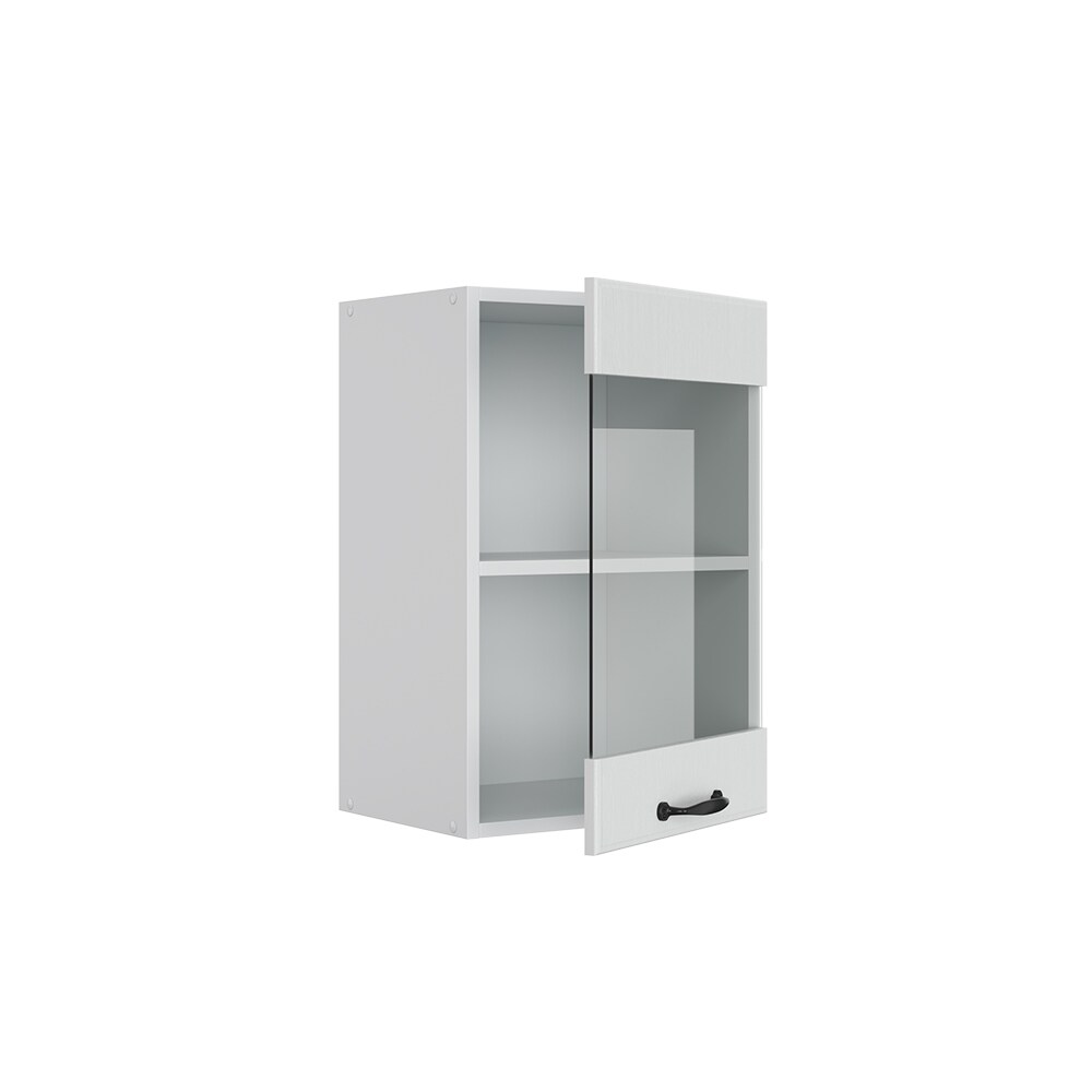 Vicco Hängeglasschrank 40 cm Weiß Küchenschrank Hängeschrank Küchenzeile R-Line