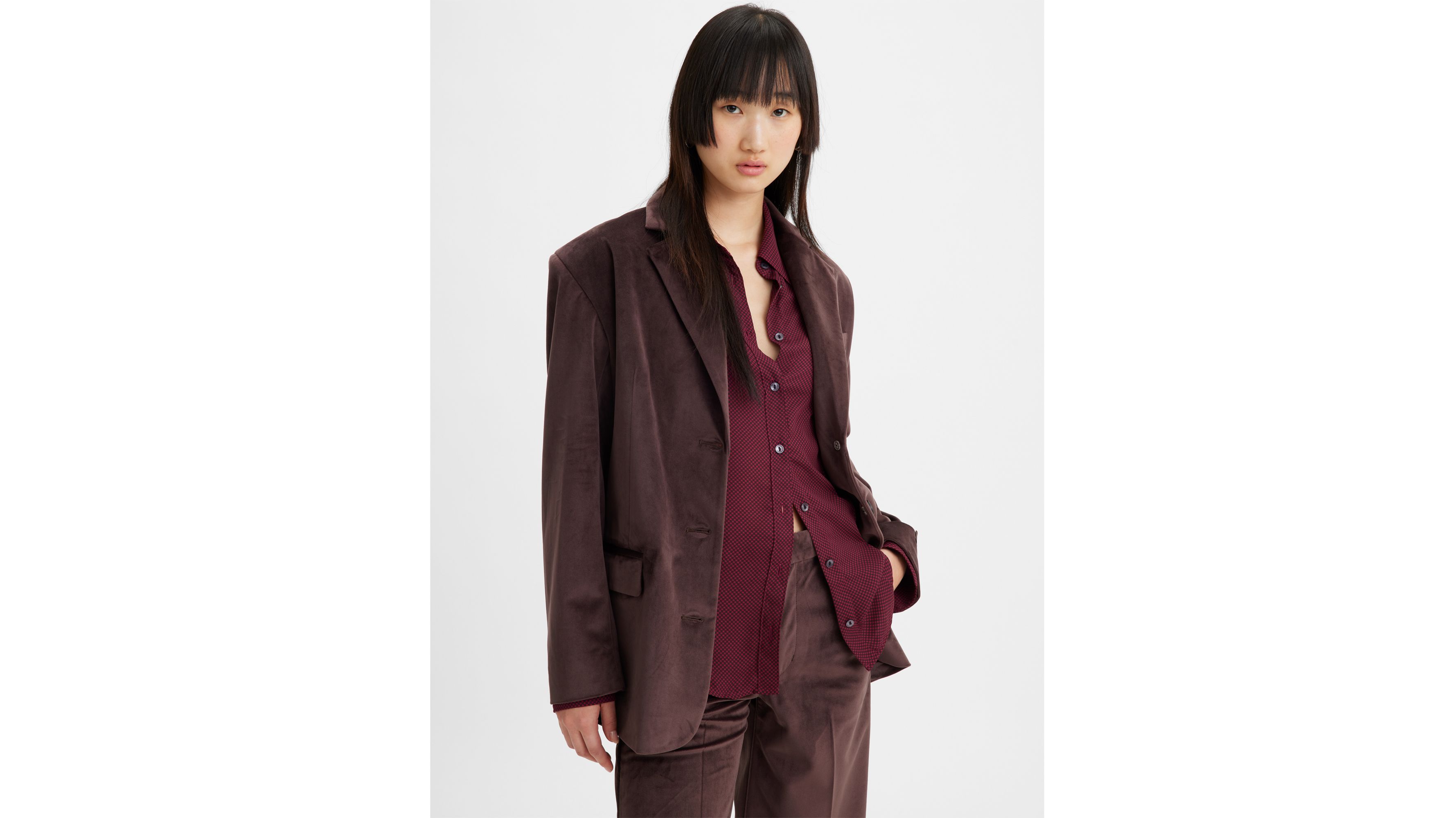 Blazer Drama Club XL - Chocolate Plum - Marron