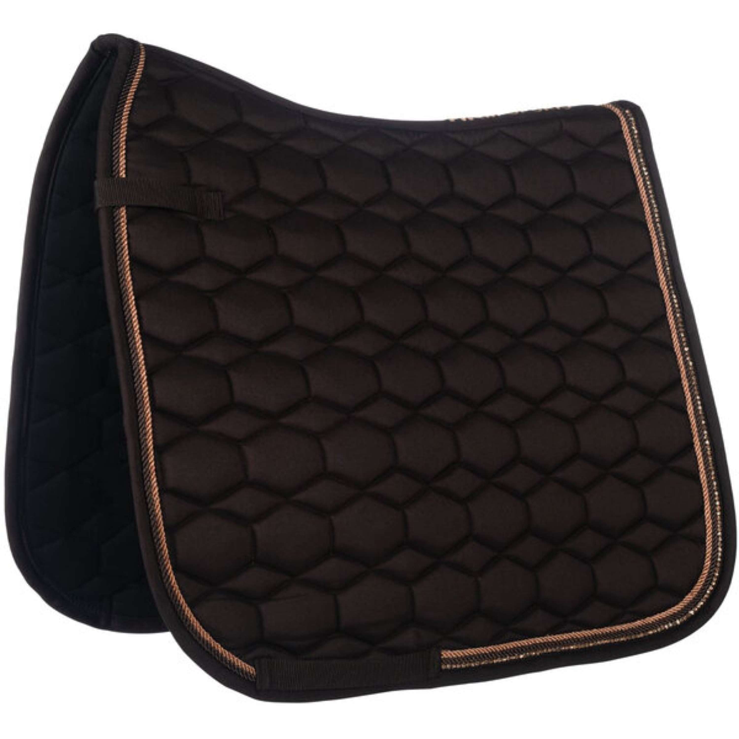 HKM Zadeldekje Rosegold Glamour Dressuur Bruin/Rosegoud