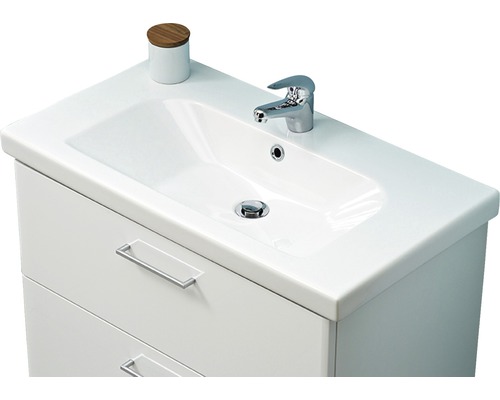 Pelipal Carina wastafelmeubel, 83 x 45 cm, glanzend wit, 980998540