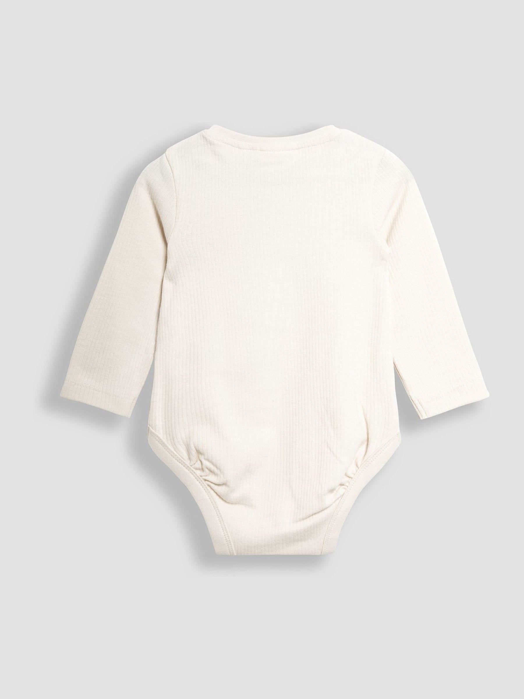 JoJo Maman Bébé Printed Bear And Appliqué Pocket Bodies 2 Pack