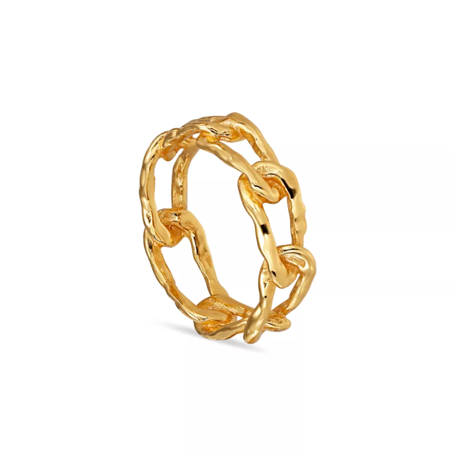 Jane Kønig Medium Space Link Ring 18 kt. Forgyldt Sølv MSLR-AW23-G