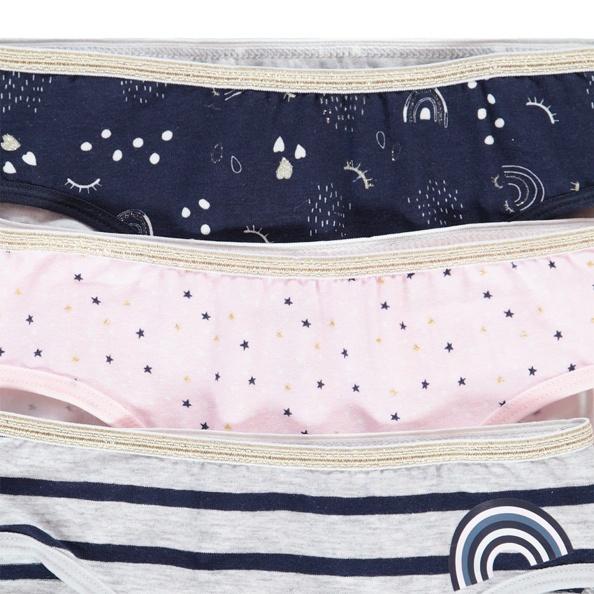 Lot de 3 culottes en coton pour enfant fille
